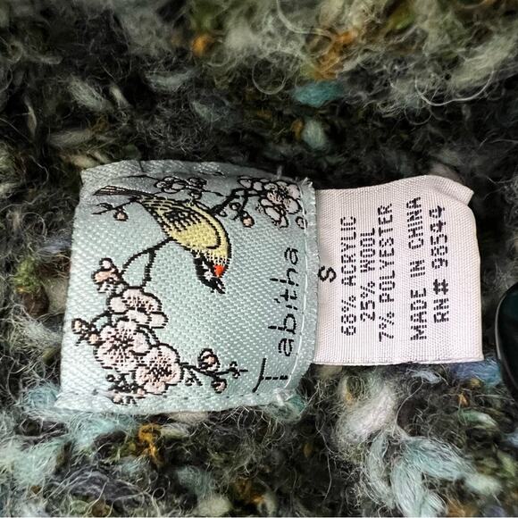 Anthropologie Tabitha Season Stroll Chunky Knit Sweater Coat Size Small - Picture 13 of 15